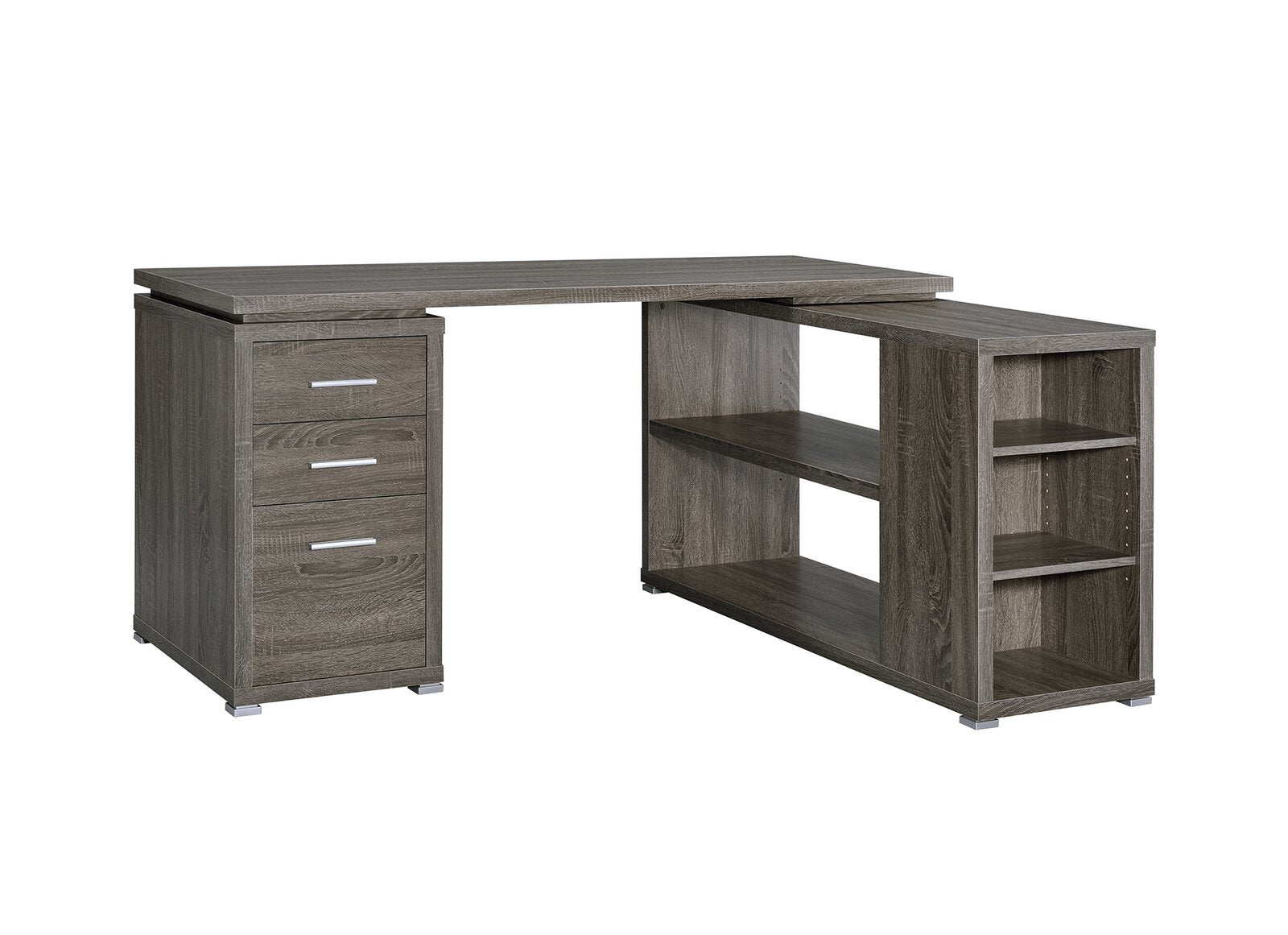 Dark Gray Senga Reversible L-Shape Executive Desk TTR416