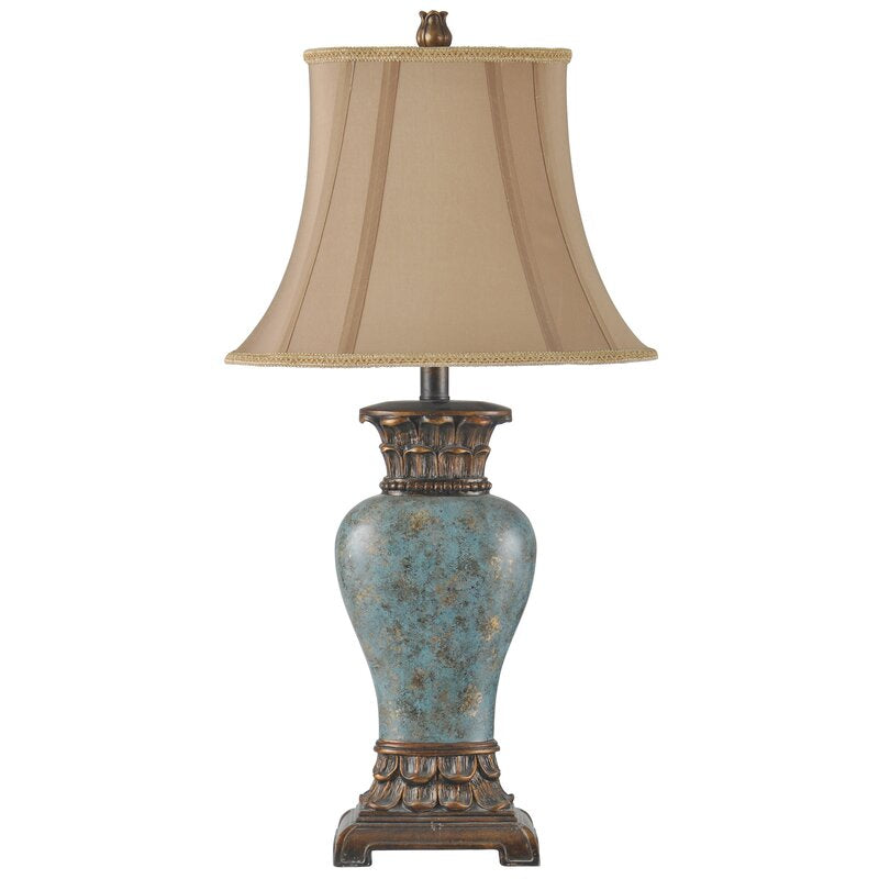 Blue//Bronze Serrato 30" Table Lamp K8738
