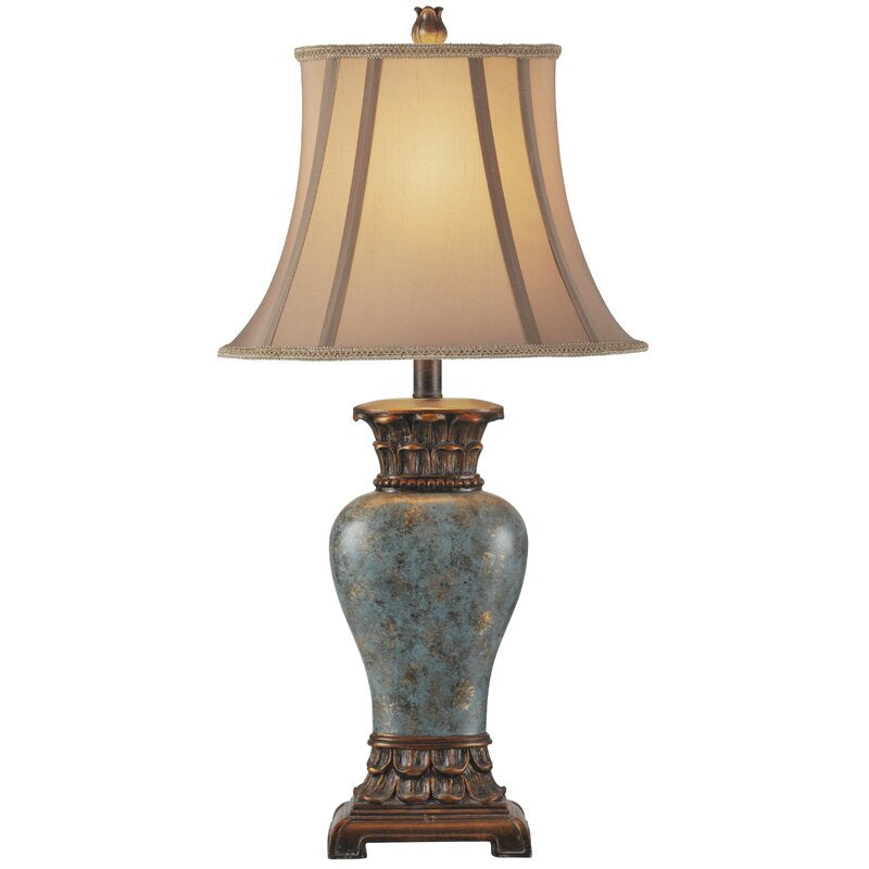 Blue//Bronze Serrato 30" Table Lamp K8738