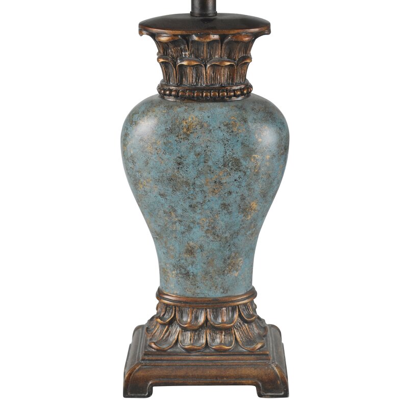 Blue//Bronze Serrato 30" Table Lamp K8738
