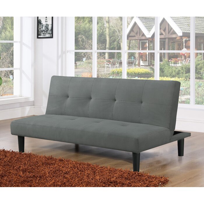 Eastwood 65" Armless Tufted Convertible Sleeper Futon Sofa