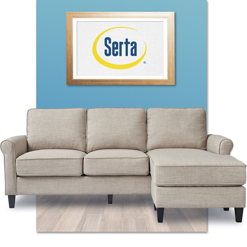 Serta - Harmon Rolled Arm Reversible Sectional