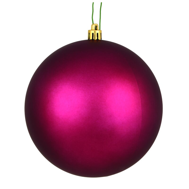 Berry Red Matte Antique Ball Ornament (Set of 12), LC208