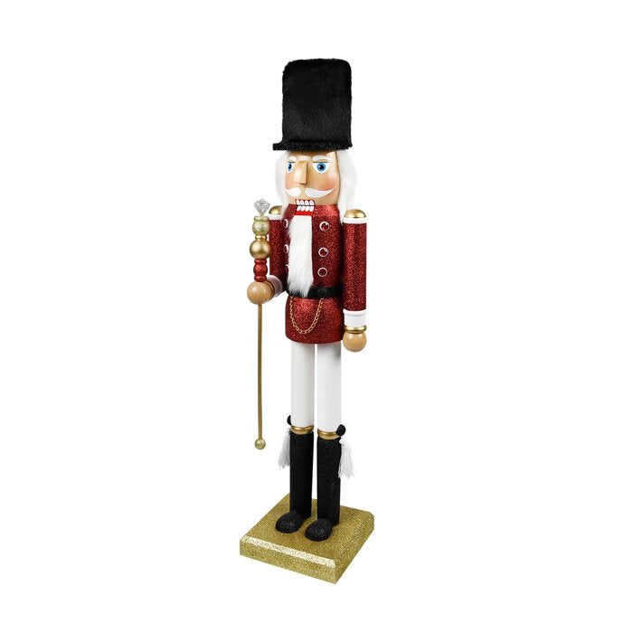 36.5" H x 8.66" W x 7.1" D Shammah Soldier Nutcracker