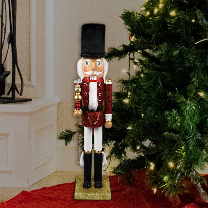 36.5" H x 8.66" W x 7.1" D Shammah Soldier Nutcracker