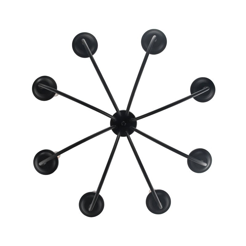 Black Shaylee  8 - Light Candle Style Empire Chandelier K7871