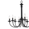 Black Shaylee  8 - Light Candle Style Empire Chandelier K7871