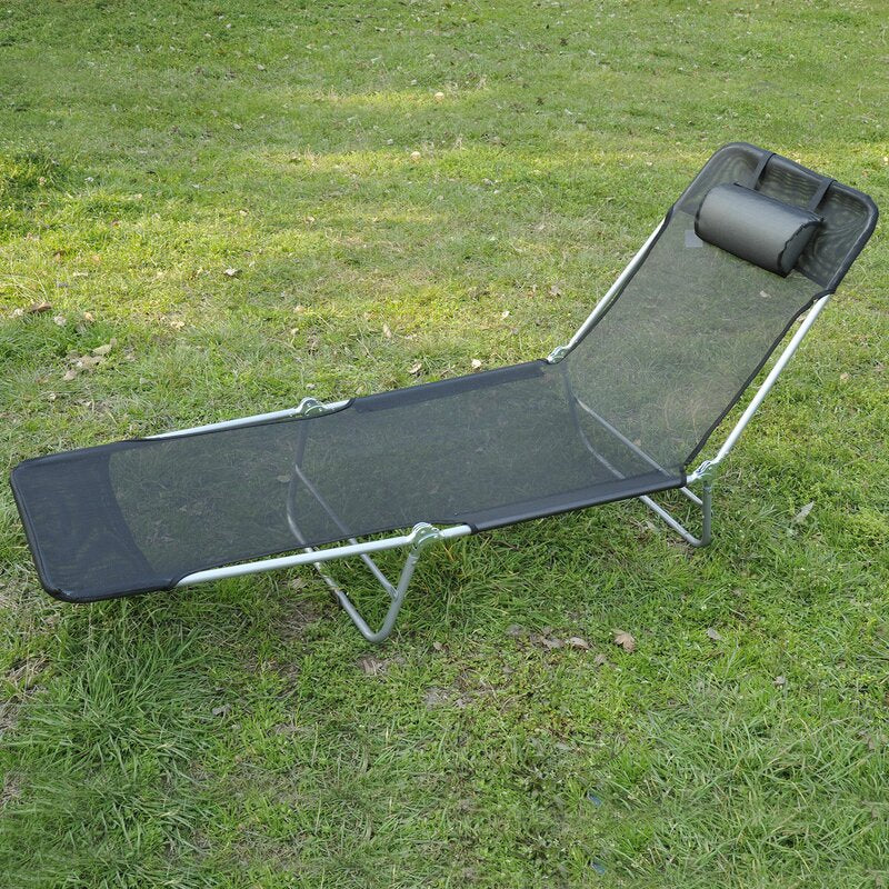 Black Shelly 71.7'' Long Reclining Single Chaise K8518