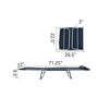 Black Shelly 71.7'' Long Reclining Single Chaise K8518