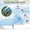 Blue Shelly 71.7'' Long Reclining Single Chaise pt596