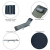 Black Shelly 71.7'' Long  Reclining Single Chaise pt619