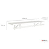 White Shelving (Set of 2) K8293