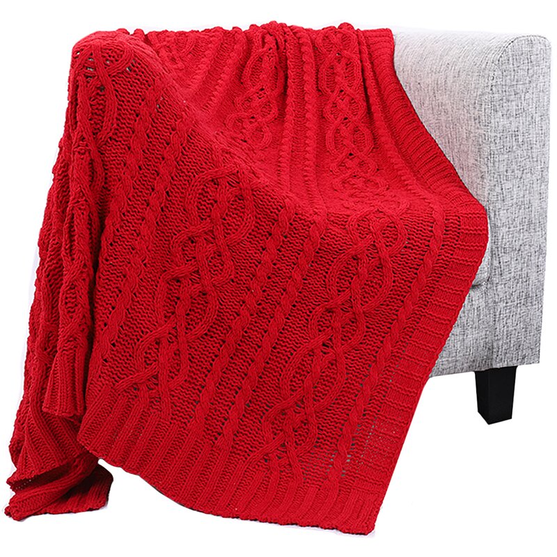 Shibles knitted luxury chenille throw store