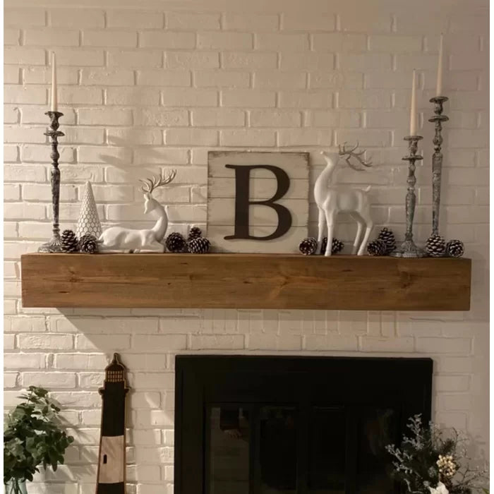 60"W x 8"D Shiela Fireplace Shelf Mantel