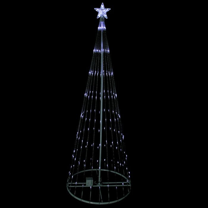 Show Cone Christmas Tree and Yard Art Decoration Lighted Display, 48" H x 24" W x 24" D