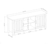 Gray Wash Shreffler  TV Stand for TVs up to 65