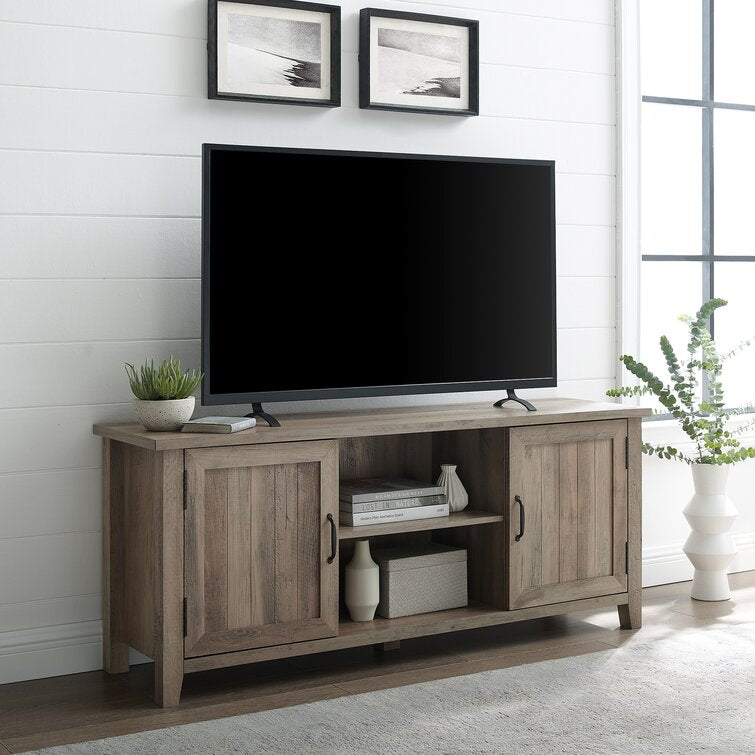 Gray Wash Shreffler  TV Stand for TVs up to 65" pt802