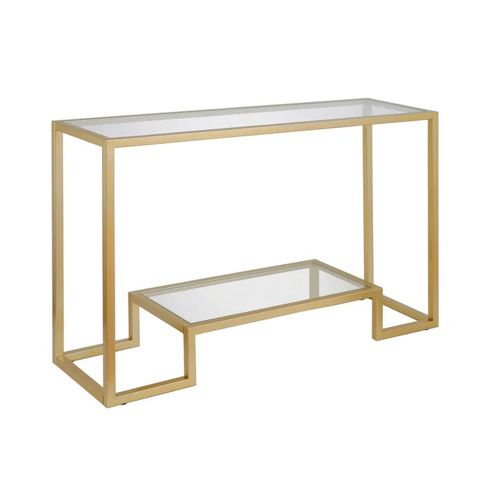 30" H x 47.75" W x 14" D Gold Shumake Console Table
