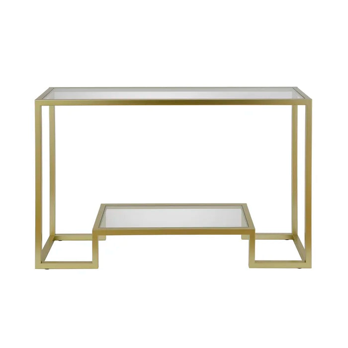 30" H x 47.75" W x 14" D Gold Shumake Console Table