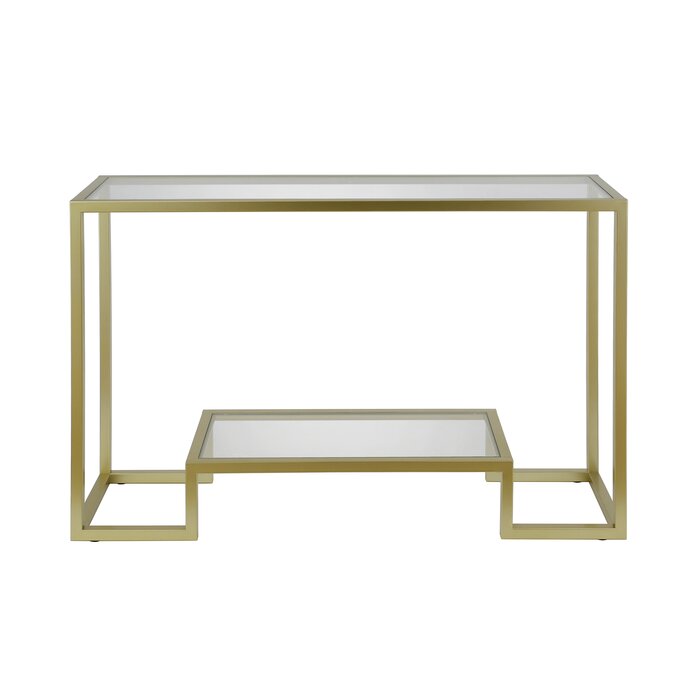 30" H x 47.75" W x 14" D Gold Shumake Console Table