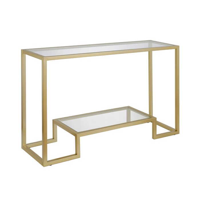 30" H x 47.75" W x 14" D Gold Shumake Console Table