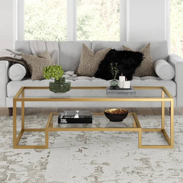 17" H x 45" L x 20" W Shumake Frame Coffee Table with Storage
