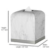 White Shyanne Tissue Box Cover