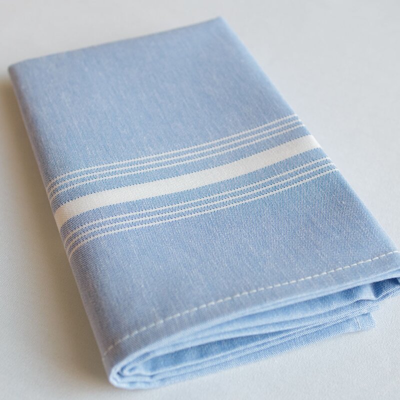 Blue Signature® Chambray Stripe 22" Napkin (Set of 12) LC121
