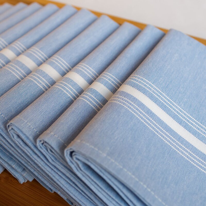 Blue Signature® Chambray Stripe 22" Napkin (Set of 12) LC121