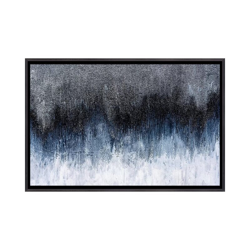40" H x 60" W x 1.5" D Silver Spark by Nikki Chauhan - Graphic Art CYB232
