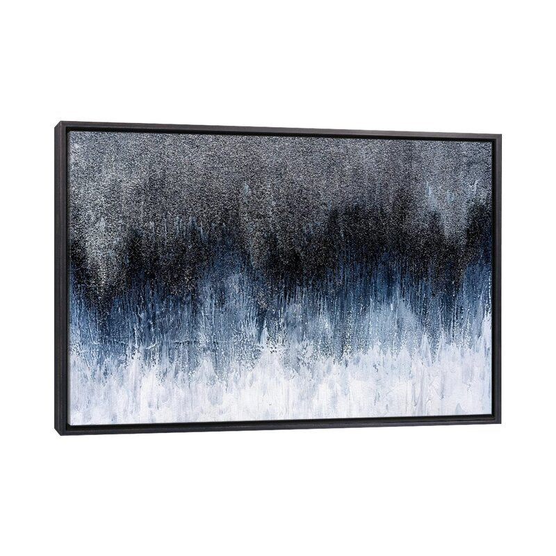 40" H x 60" W x 1.5" D Silver Spark by Nikki Chauhan - Graphic Art CYB232