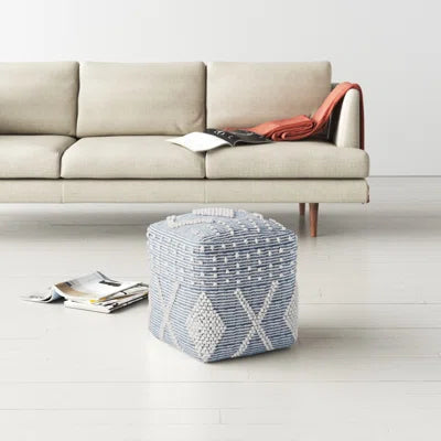 16.5" H x 26" W x 26" D Simon Upholstered Pouf