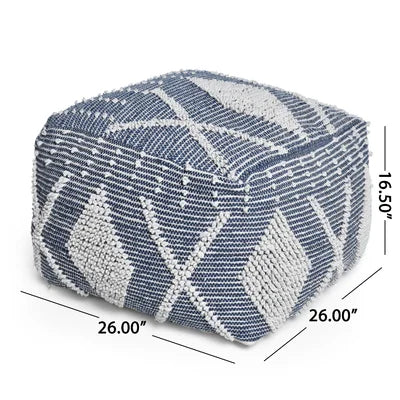 16.5" H x 26" W x 26" D Simon Upholstered Pouf