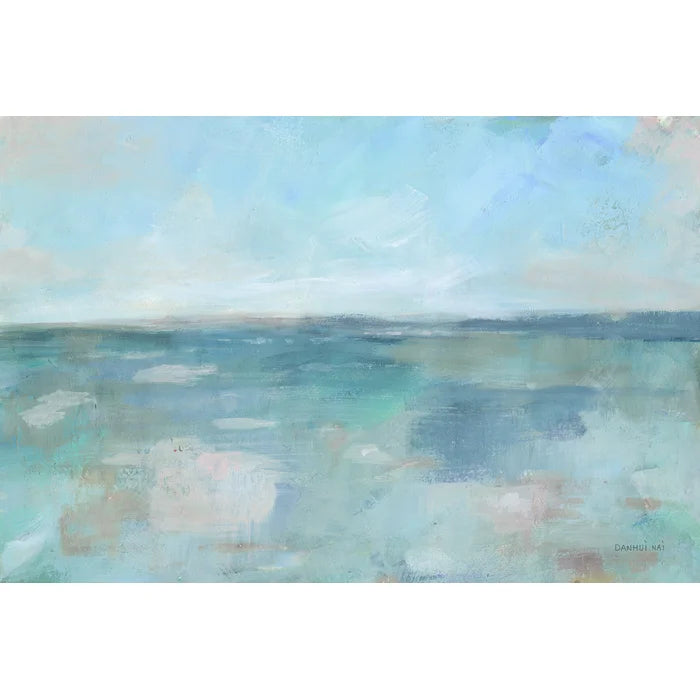 12" H x 18" W x 1.25" D Simply By The Sea by Danhui Nai - Wrapped Canvas Painting