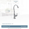 Sip Single Hole Cold Water Dispenser, Brushed Gold