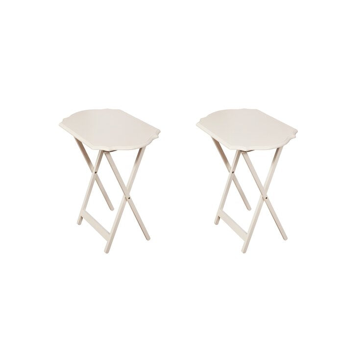 White Sitges Tray Table (Set of 2)