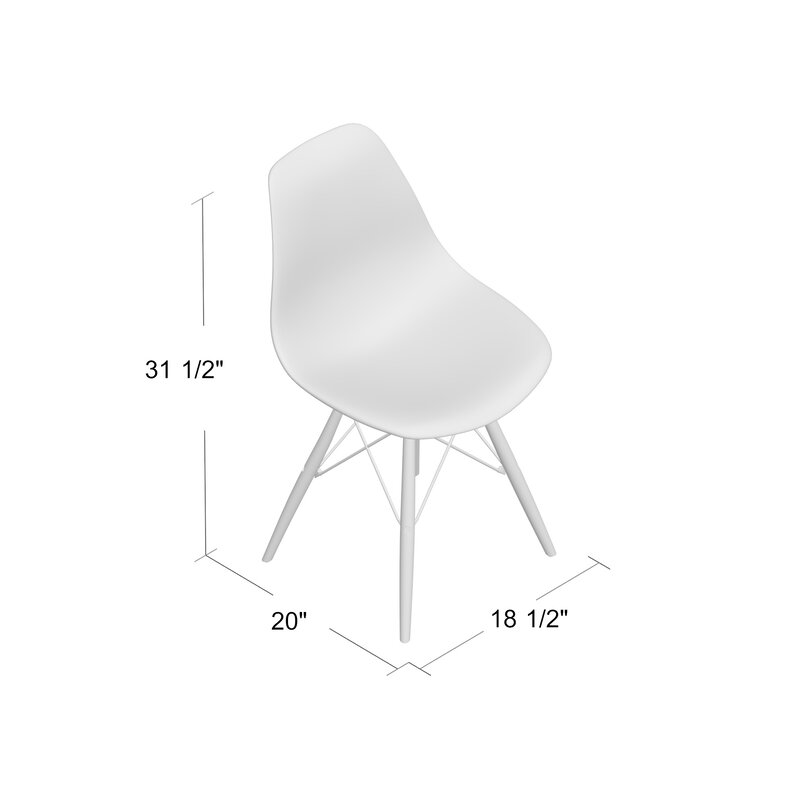 Black Siyana Side Chair (Set of 2) CA499