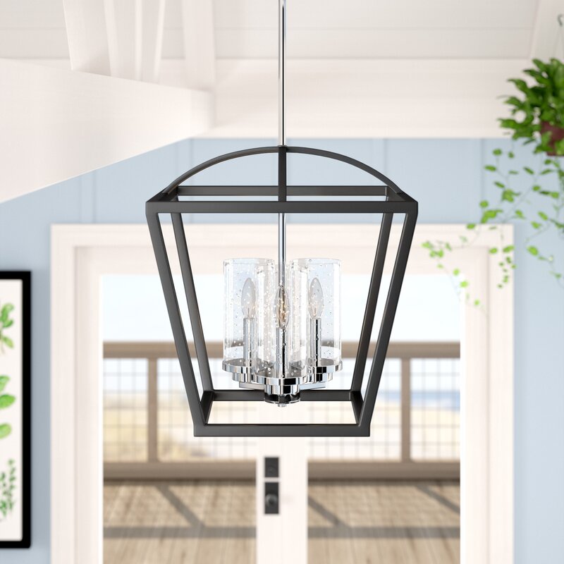 Black Skegness 3 - Light Lantern Caged Chandelier CYB524