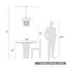 Black Skegness 3 - Light Lantern Caged Chandelier CYB524