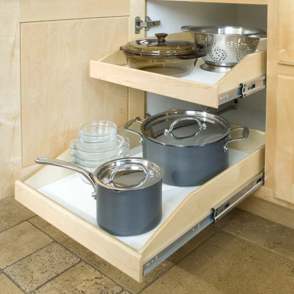 26.5" W x 20.5" D Slide-Out Shelf Made-to-Fit Full Extension Rails