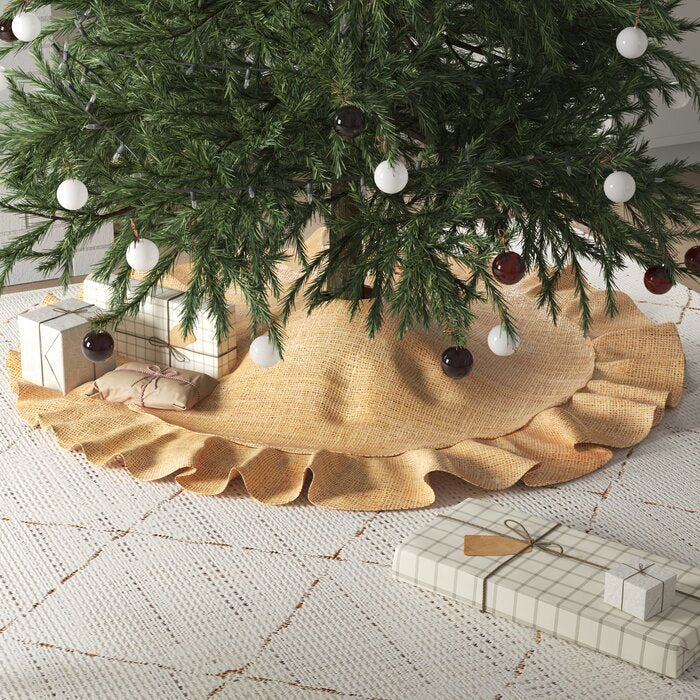 53" Sloane Burlap Tree Skirt (no further discounts)