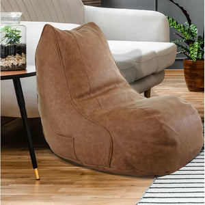 Bean Bag Chairs, Modern Soft Tufted Foam Bean Bag Chair Filler, Lazy Bean  Bag Sofa with Teddy Fabric for Adults and Kids, Comfy Lazy Sofa for Living