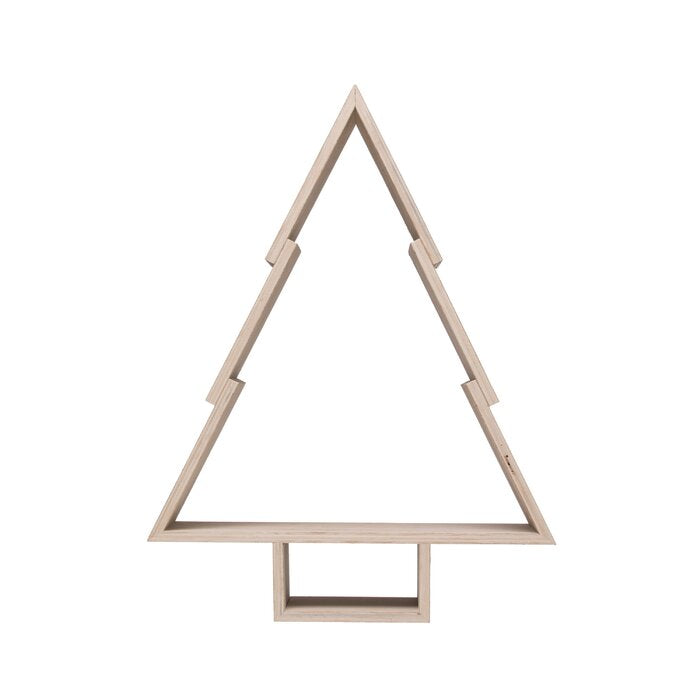 17.5" H x 13.5" W x 4.8" D Small Tree Shaped Shelf