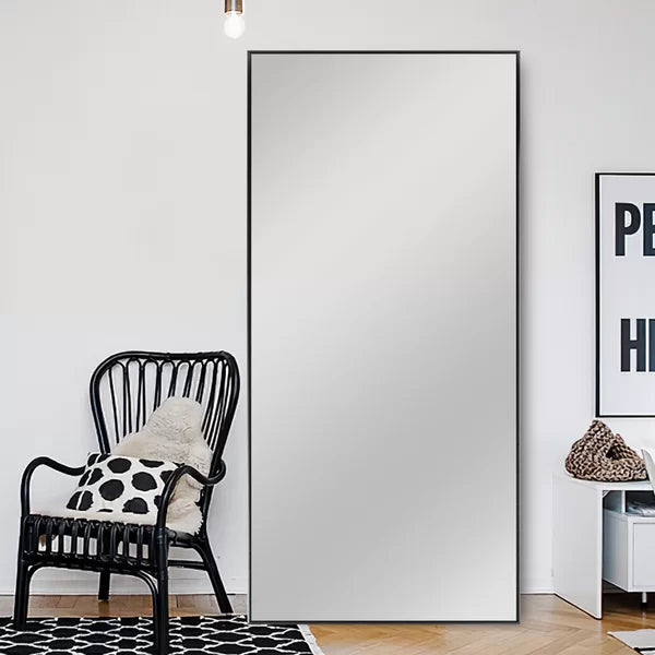 72" x 32" Black Sneller Glam Bathroom / Vanity Mirror