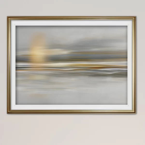 24" H x 32" W x 1.5" D Soft Sea - Picture Frame Print