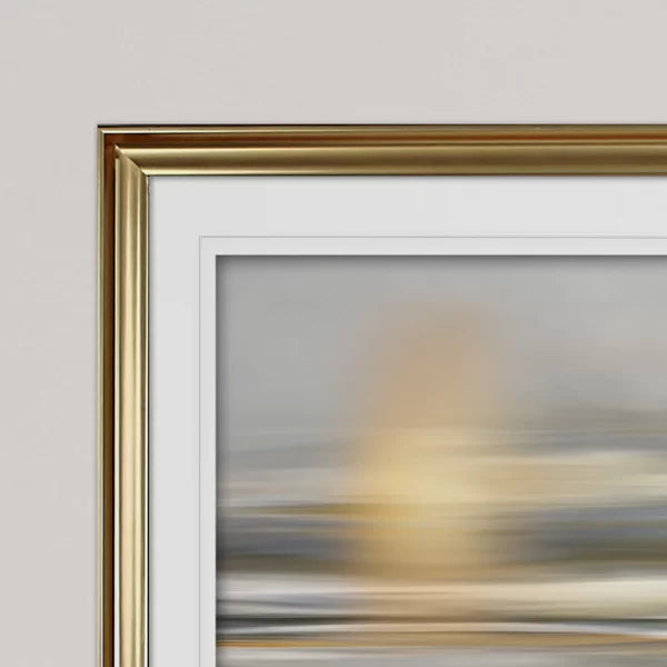 24" H x 32" W x 1.5" D Soft Sea - Picture Frame Print