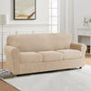 Soft Stretch Separate Box Cushion Sofa Slipcover, (Set of 4)
