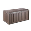 Sol 72 Outdoor™ Surbit 101 Gallons Gallon Water Resistant Resin Lockable Deck Box in Brown SHB232