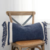 Blue Solano Rectangular Cotton Pillow Cover & Insert
