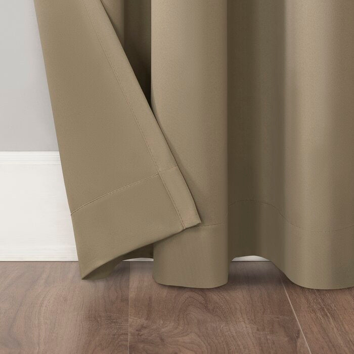40" W x 95" L Solid Blackout Grommet Curtain Panel, (Set of 2)